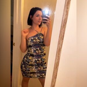 Forever21 bodycon graphic dress